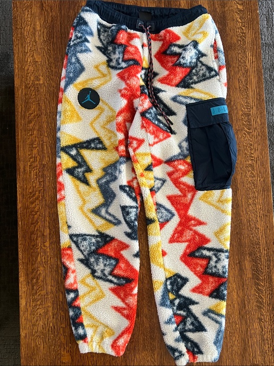 Nike Jordan Other - Nike Jordan Mountainside Multi Print Sherpa Fleece Men's Loose Fit Pants SZ S